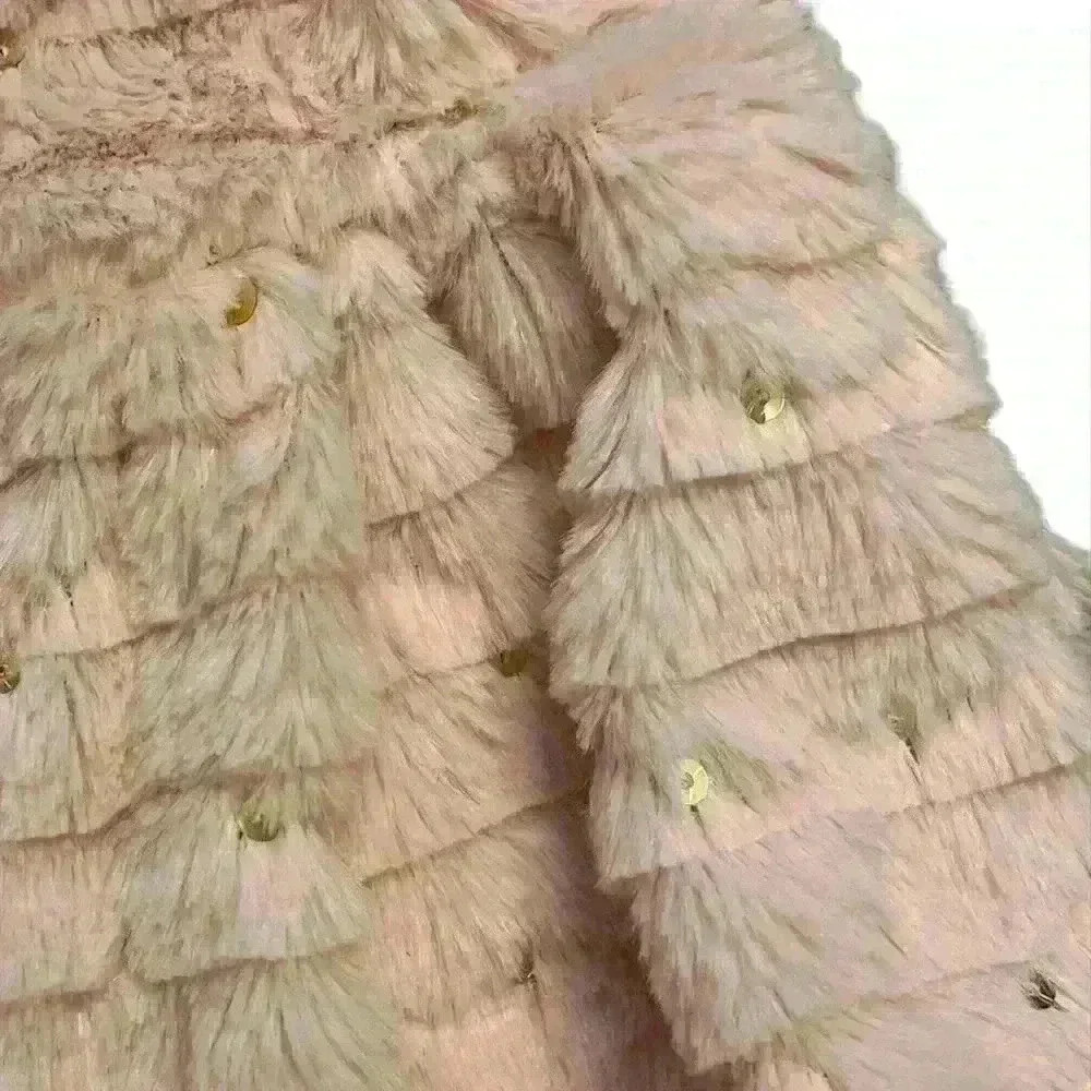 Pink Faux Fur Unicorn Vest 24M - Picture 3 of 3